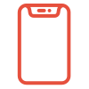 Icon laranja design mobile